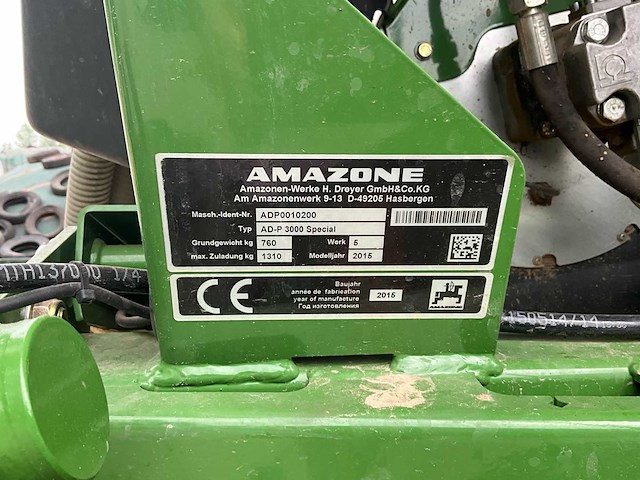 2015 amazone ad-p 3000 special zaaibedcombinatie - afbeelding 49 van  52