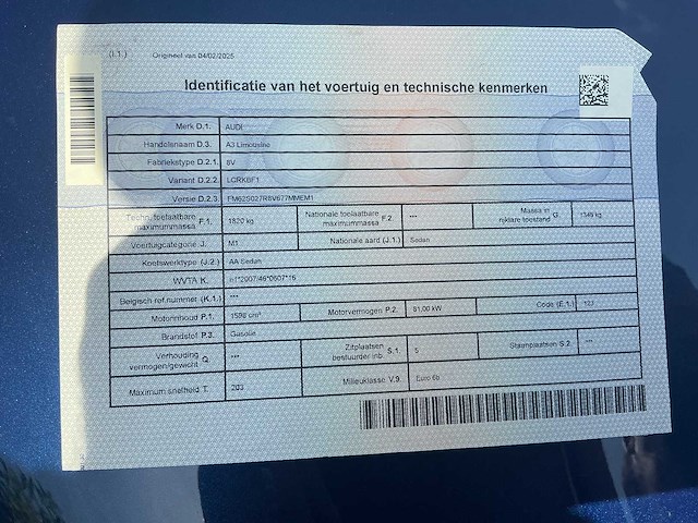 2015 audi a3 limousine personenauto - afbeelding 28 van  34
