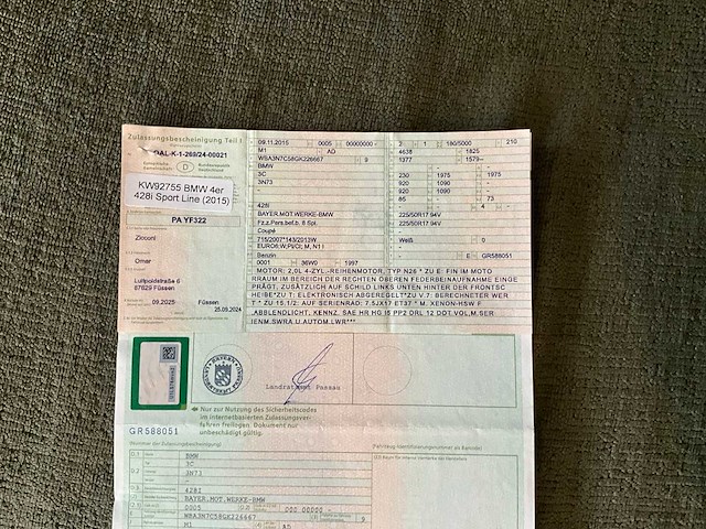 2015 bmw 428i sport line personenauto - afbeelding 34 van  35
