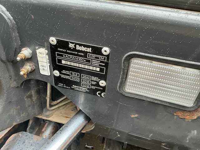 2015 bobcat e26 minigraafmachine - afbeelding 3 van  11