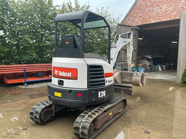 2015 bobcat e26 minigraafmachine - afbeelding 6 van  11