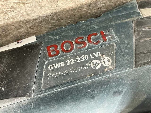 2015 bosch gws 22-230 lvi haakse slijper 230mm - afbeelding 3 van  5