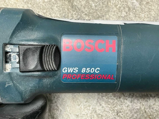 2015 bosch gws 850 c haakse slijper 125mm - afbeelding 3 van  4