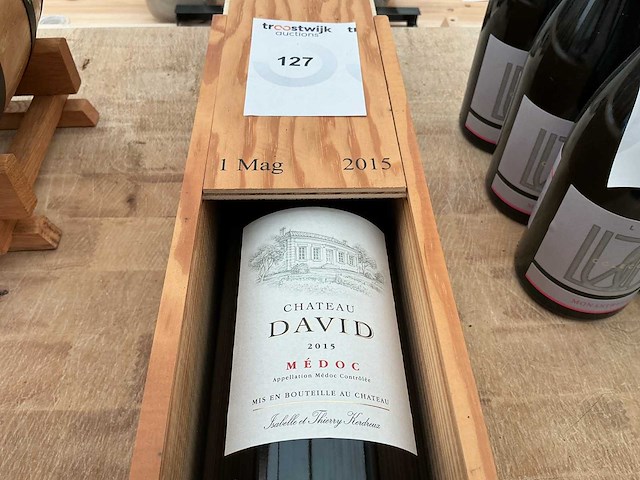 2015 chateau david magnum fles medoc wijn - afbeelding 1 van  2