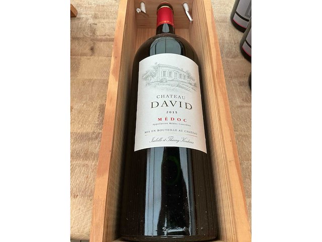 2015 chateau david magnum fles medoc wijn - afbeelding 2 van  2
