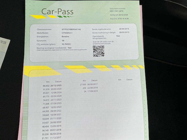 2015 citroën c1 - afbeelding 47 van  54