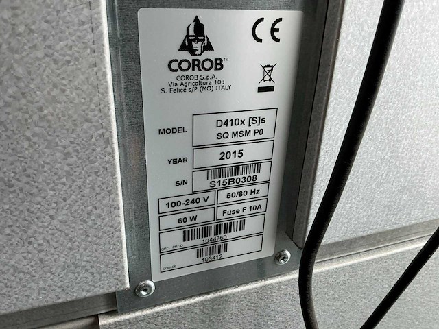 2015 corob d410x complete verfmengmachine - afbeelding 13 van  13