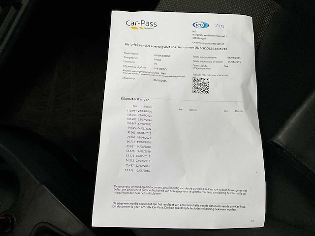 2015 dacia lodgy personenauto - afbeelding 18 van  31
