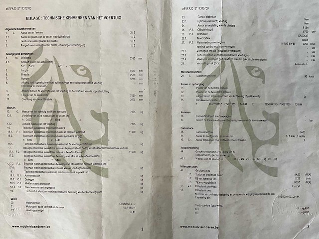 2015 daf lf 220fa euro 6 - hydraulische laadklep - airco - afbeelding 43 van  45