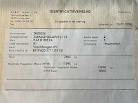 2015 daf lf 220fa euro 6 - hydraulische laadklep - airco - afbeelding 33 van  38