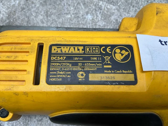 2015 dewalt dc547 kitspuit accu 18v - afbeelding 5 van  5