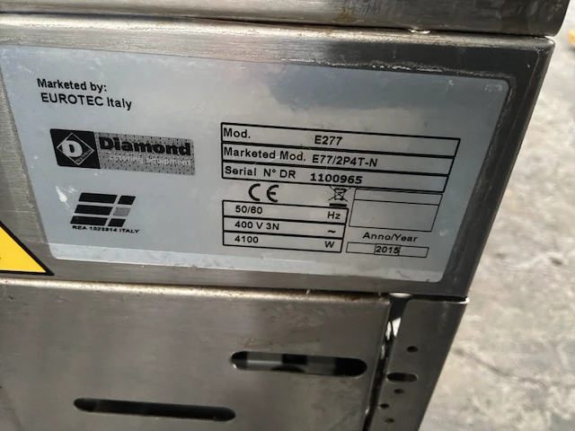 2015 diamond e277 professioneel elektrisch kooktoestel - afbeelding 5 van  6