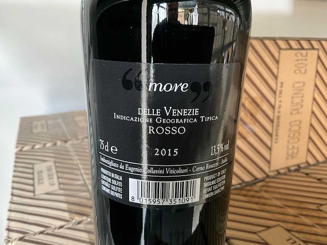 2015 eugenio collavini more rode wijn (40x) - afbeelding 2 van  3