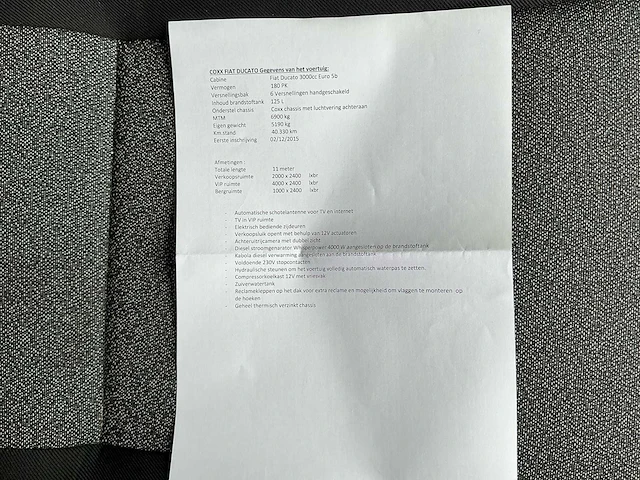 2015 fiat ducato 3000cc - mobiel kantoor / verkoopwagen - afbeelding 31 van  66