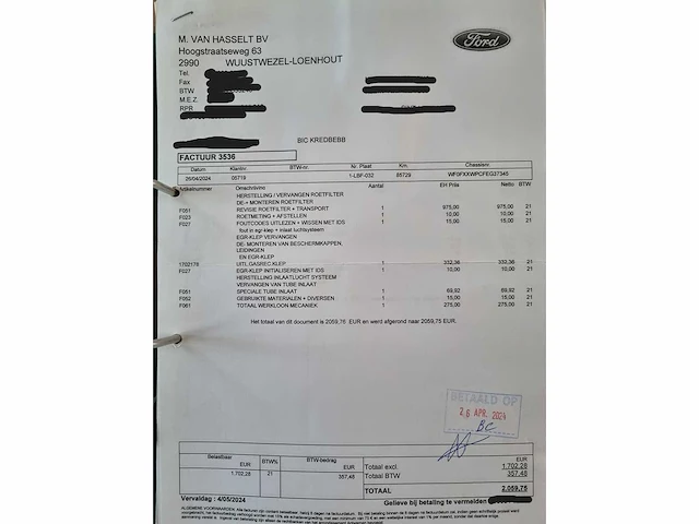 2015 ford mondeo personenauto - afbeelding 30 van  38