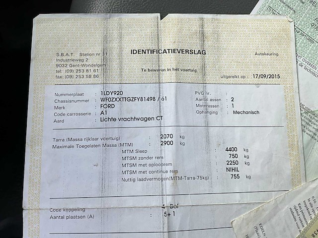 2015 ford transit custom lichte vrachtwagen - afbeelding 16 van  28