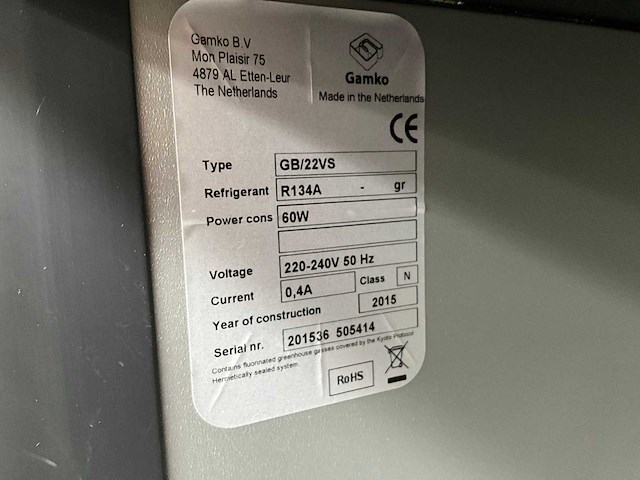 2015 gamco barkoeling zonder deuren - afbeelding 4 van  4