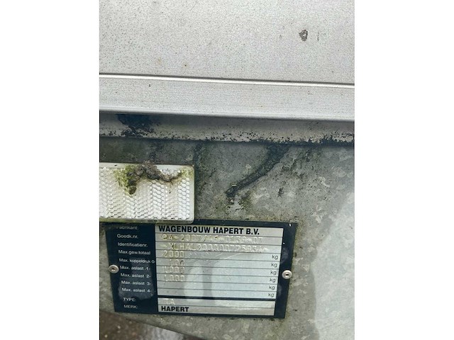 2015 hapart. c9a ta geremde aanhangwagen - afbeelding 3 van  4