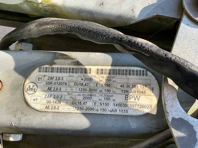 2015 hapert c29a ta geremde aanhangwagen - afbeelding 6 van  8