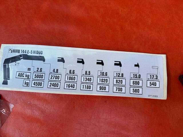 2015 hiab x-hipro192 e-6 laadkraan - afbeelding 13 van  30