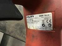 2015 hilti wsr 36-a reciprozaag - afbeelding 5 van  9
