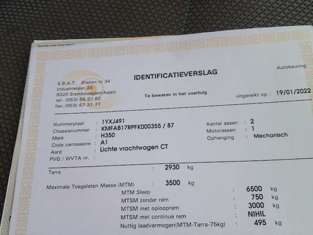 2015 hyundai h350 - afbeelding 5 van  13