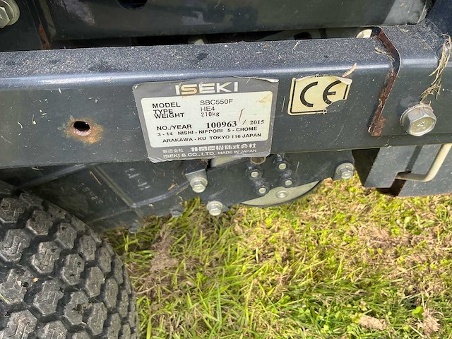 2015 iseki sfh240 diesel frontmaaier met opvangbak - afbeelding 20 van  22