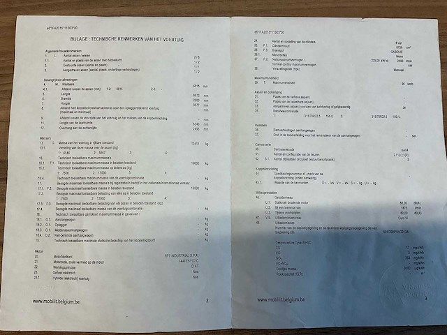 2015 iveco ig190el2ca vrachtwagen - afbeelding 9 van  11