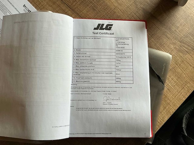 2015 jlg 25 am dc hoogwerker - afbeelding 11 van  15