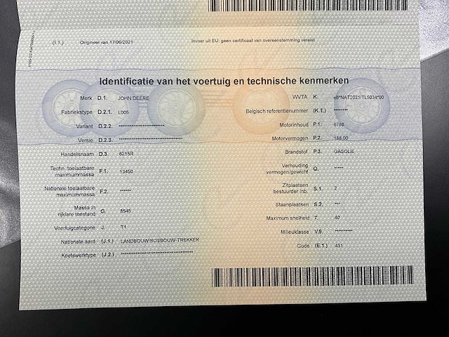 2015 john deere 6215r vierwielaangedreven landbouwtractor - afbeelding 11 van  28