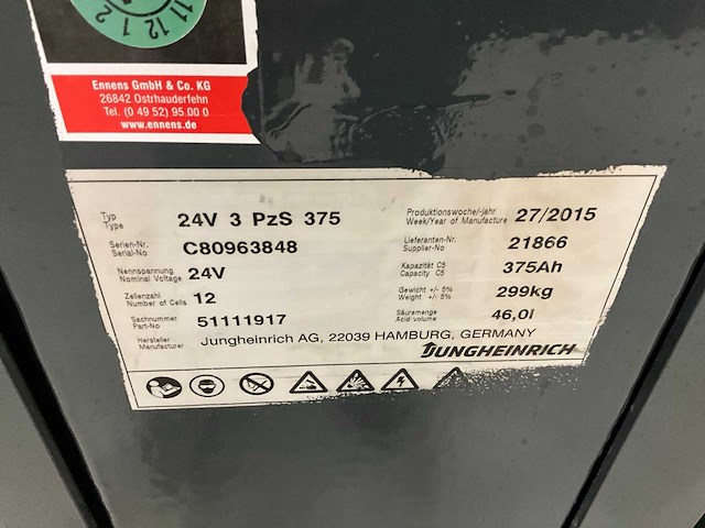 2015 jungheinrich erc 212z stapelaar - afbeelding 5 van  13