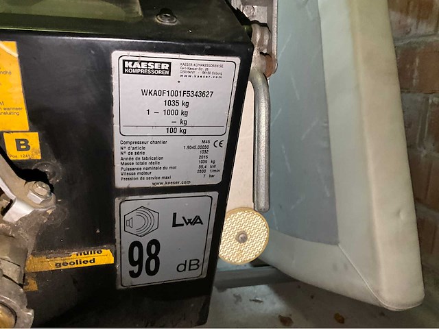 2015 kaeser kompressoren m25 met nakoeler - afbeelding 7 van  7