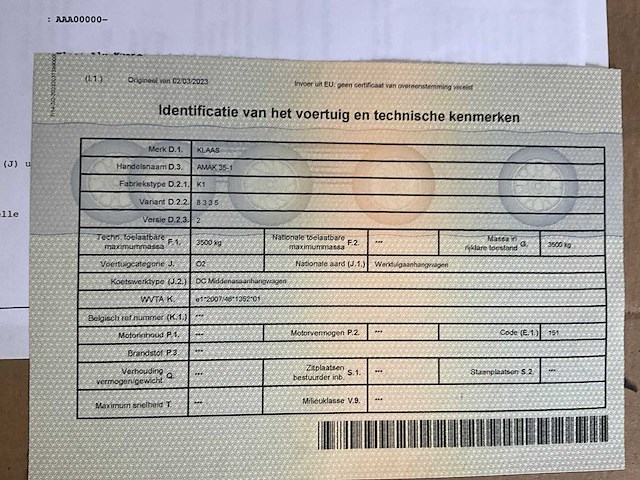 2015 klaas amak 35-1 dakdekkersbouwkraan - afbeelding 64 van  71