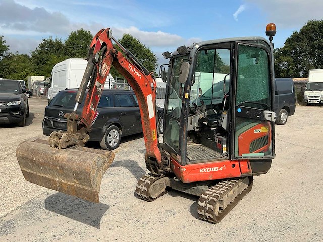 2015 kubota kx016-4 minigraafmachine - afbeelding 12 van  25