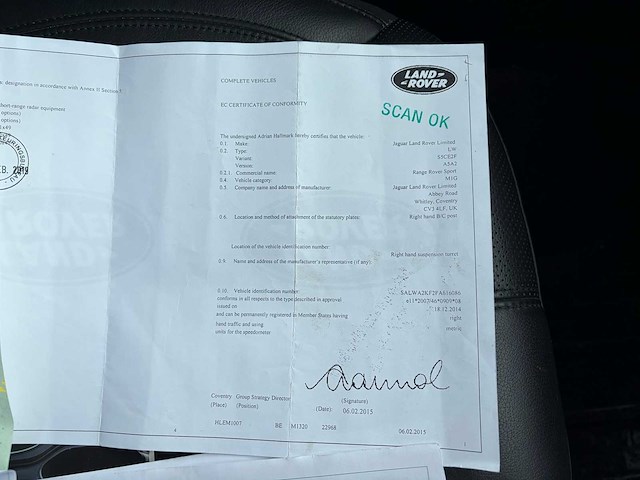 2015 land rover range rover sport personenauto - afbeelding 38 van  45