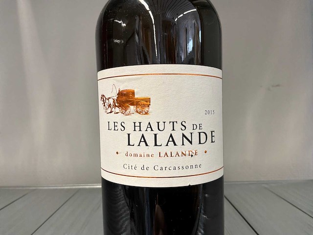 2015 les hauts de lalande witte wijn (15x) - afbeelding 3 van  5