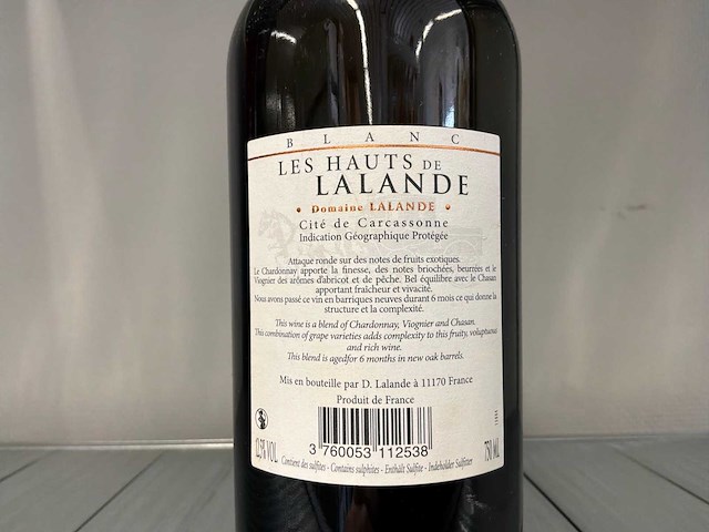 2015 les hauts de lalande witte wijn (15x) - afbeelding 4 van  5