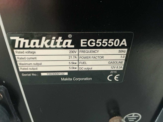 2015 makita eg550a stroomgenerator - afbeelding 6 van  6