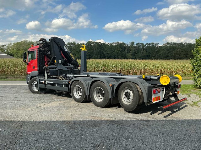 2015 man tgs 35.440 vrachtwagen met vdl containerhaaksysteem en palfinger kraan - afbeelding 23 van  45