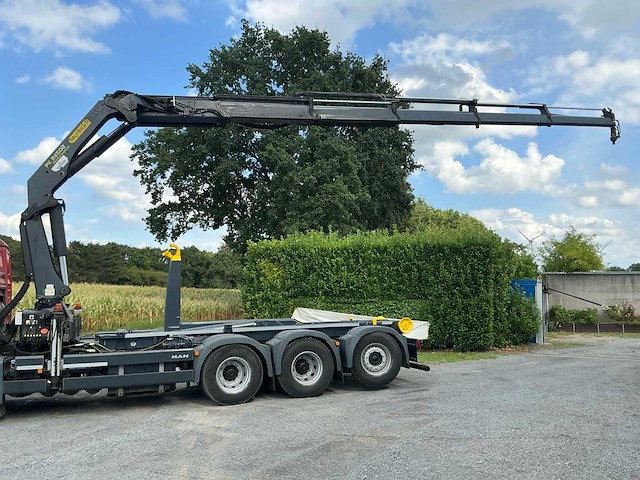 2015 man tgs 35.440 vrachtwagen met vdl containerhaaksysteem en palfinger kraan - afbeelding 20 van  45