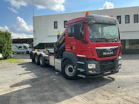 2015 man tgs 35.440 vrachtwagen met vdl containerhaaksysteem en palfinger kraan - afbeelding 43 van  45