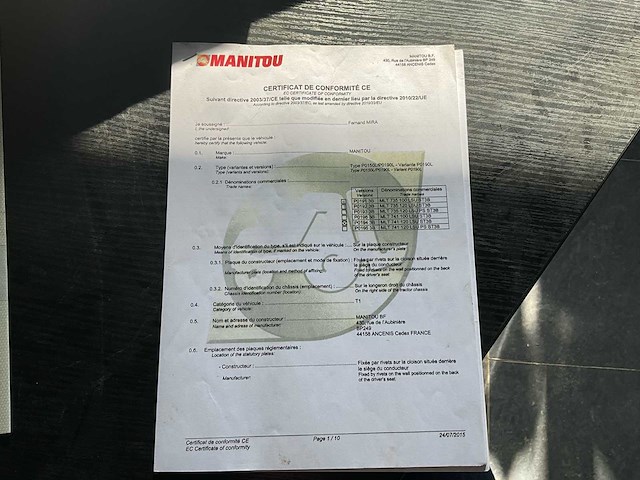 2015 manitou mlt 741-120 lsu st5b telehandler - afbeelding 13 van  15