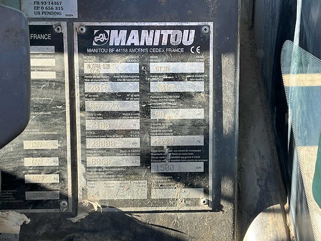 2015 manitou mlt 741-120 lsu st5b telehandler - afbeelding 15 van  15