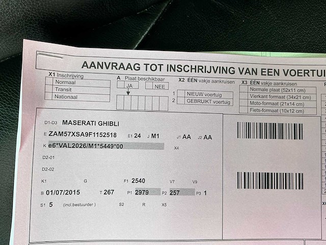 2015 maserati ghibli personenauto - afbeelding 33 van  37