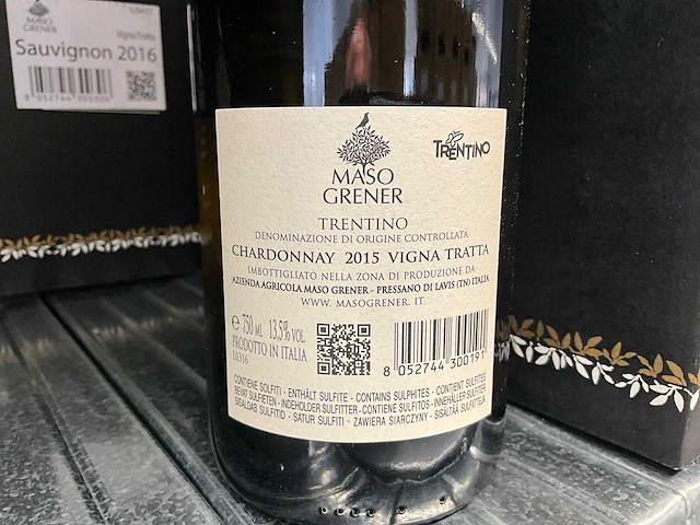 2015 maso grener vigna tratta witte wijn (37x) - afbeelding 3 van  3