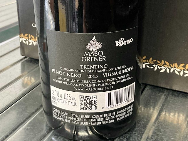 2015 maso grener vignabindesi rode wijn (15x) - afbeelding 3 van  3