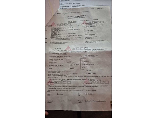 2015 massey ferguson mf 7616 bosbouwtractor - afbeelding 8 van  16