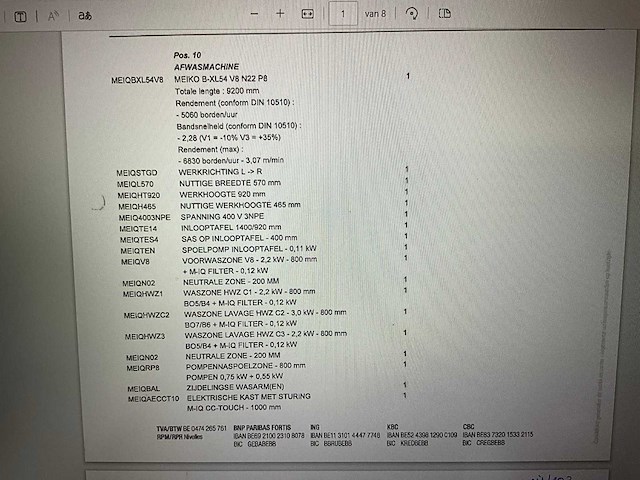 2015 meiko b-xl54 v8 n22 p8 korvenvaatwasmachine - afbeelding 28 van  31