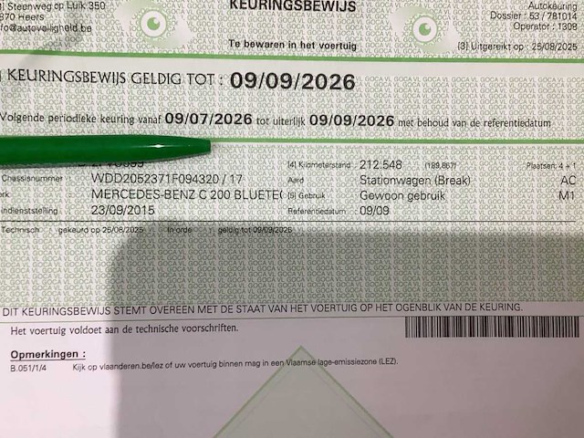 2015 mercedes-benz c-klasse c 200 d t bluetec personenauto - afbeelding 14 van  23