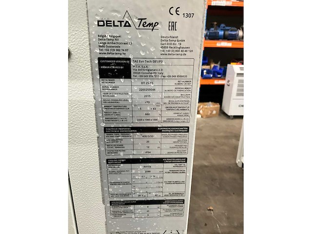 2015 mta dt025m-10 chiller - afbeelding 6 van  6